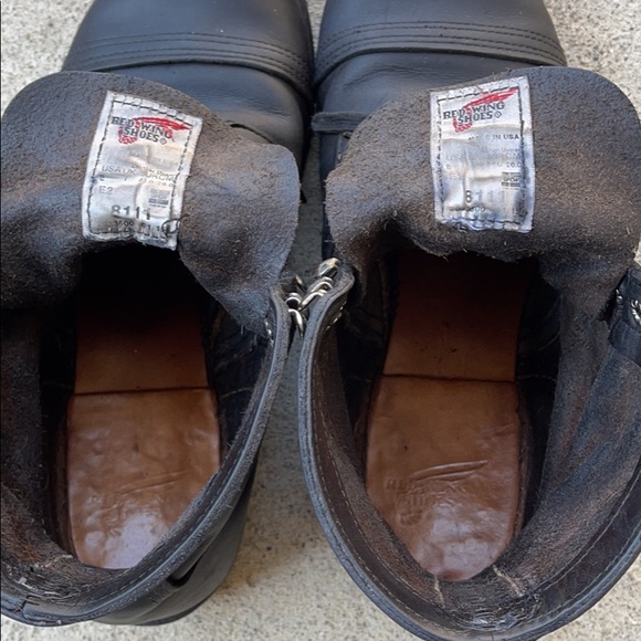 Black Leather Men's Boots - Picture 3 of 7